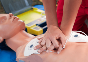 AEDs medical training on manikin reliable medical device saving lives
